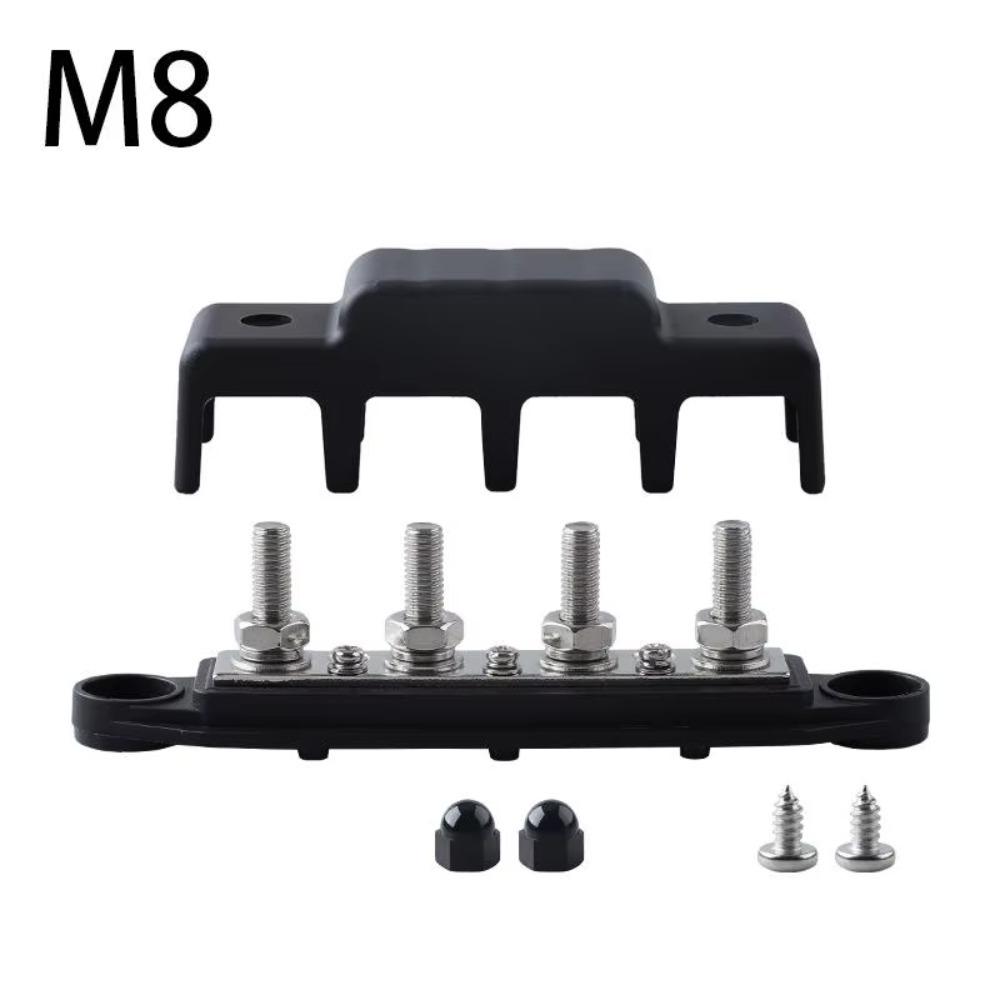 M8 M10 Stehbolzen Sammelschienenklemme 250A Batterie-Verteilerblock Stromverteilerblock Boot Auto Wohnmobil