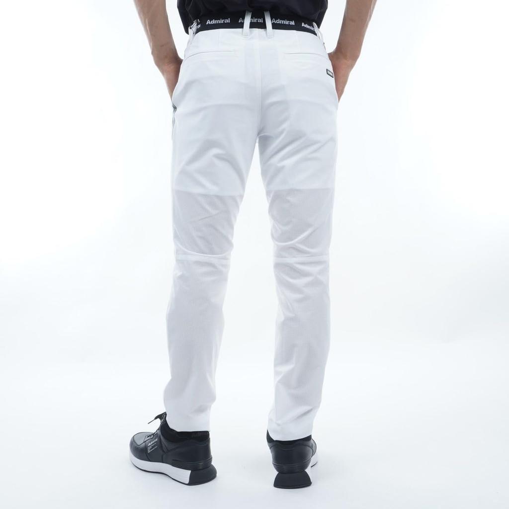 Admiral Golf Men's Airy Performance Tapered Pants, ADMA430, White