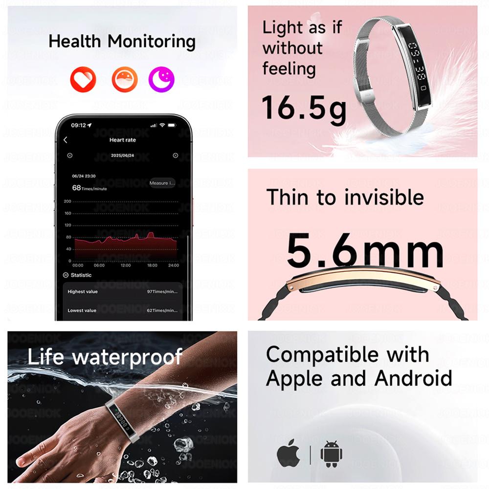 Fashion Women Smart Bracelet Sport Mode Fitness Tracker Heart Rate Health Monitoring IP68 Waterproof Smart Watch Men  NEW