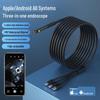 Wasserdichtes HD Drei-in-Eins Industrie-Endoskop für Android & Apple Geräte
