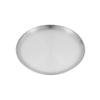 Stainless Steel Plates Dinner Plates Reusable Feeding Serving Tableware Portable Round Plates for Outdoor Camping Picnic BBQ