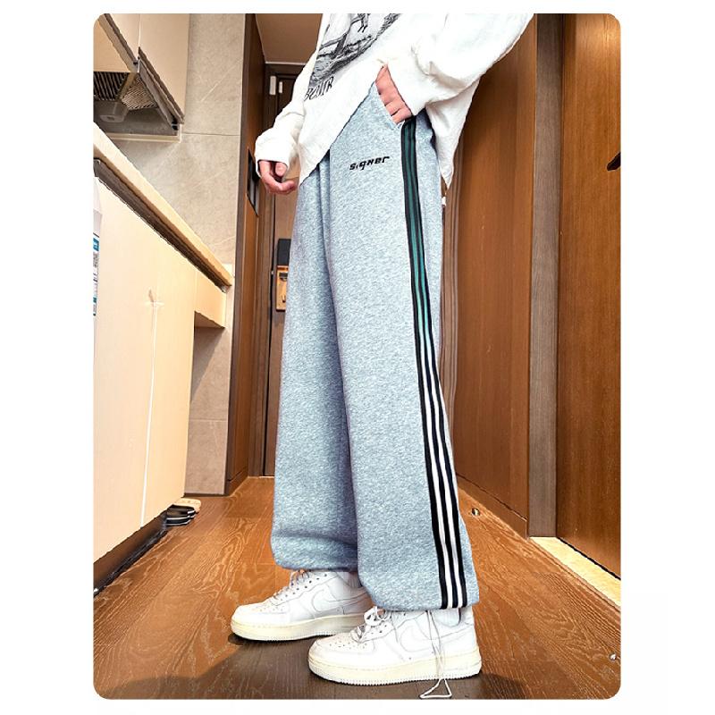 2026 New Casual Pants Loose Long Pants Straight-Leg Pants Men's Versatile Sports Pants