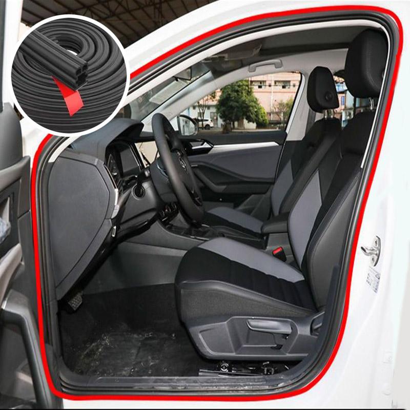 Verdickter Streifen für Autotür, Kofferraumhaube, universeller Dichtungsstreifen zur Staub- und Geräuschreduzierung, Autotürdichtungen, doppellagiger Gummistreifen