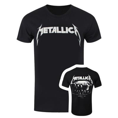 Maglietta Metallica Master Of Puppets Foto Band Rock Nuova Nera Ufficiale