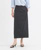 Siyajyu Sist9049 Minimal Airy Long Skirt_Charcoal