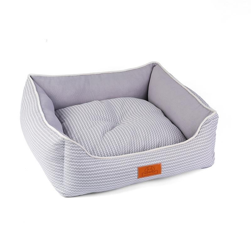 

Европейский стиль съемная и моющаяся квадратная собачья будка, мягкая, толстая, глубокий сон, универсальная кровать для кошек и собак на все времена года L 65*60cm