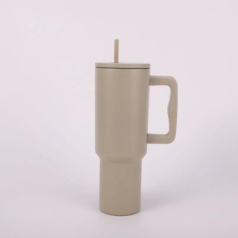 New Four-Generation 40Oz Stainless Steel Ice Heater Cup Straw Cup Vacuum Cup Outdoor Portable Portable Portable Cup Handle Cup