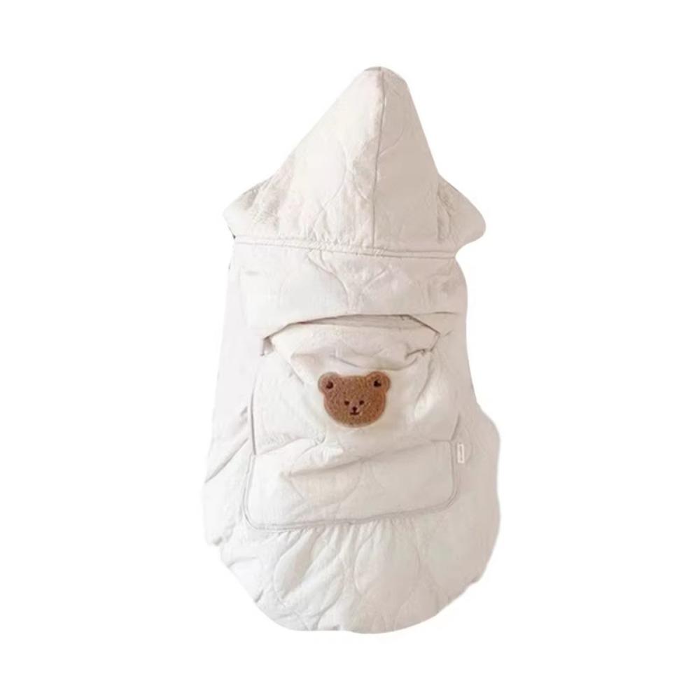 Windproof Baby Stroller Blanket Cartoon Bear Newborn Swaddle Wrap Toddler Trolley Cover  Winter