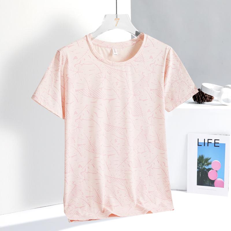 

Ice Silk Quick Drying Short Sleeved Women s Summer Outdoor Thin Breathable Camouflage T-shirt Sports Women s Round Neck Quick Drying Clothes M