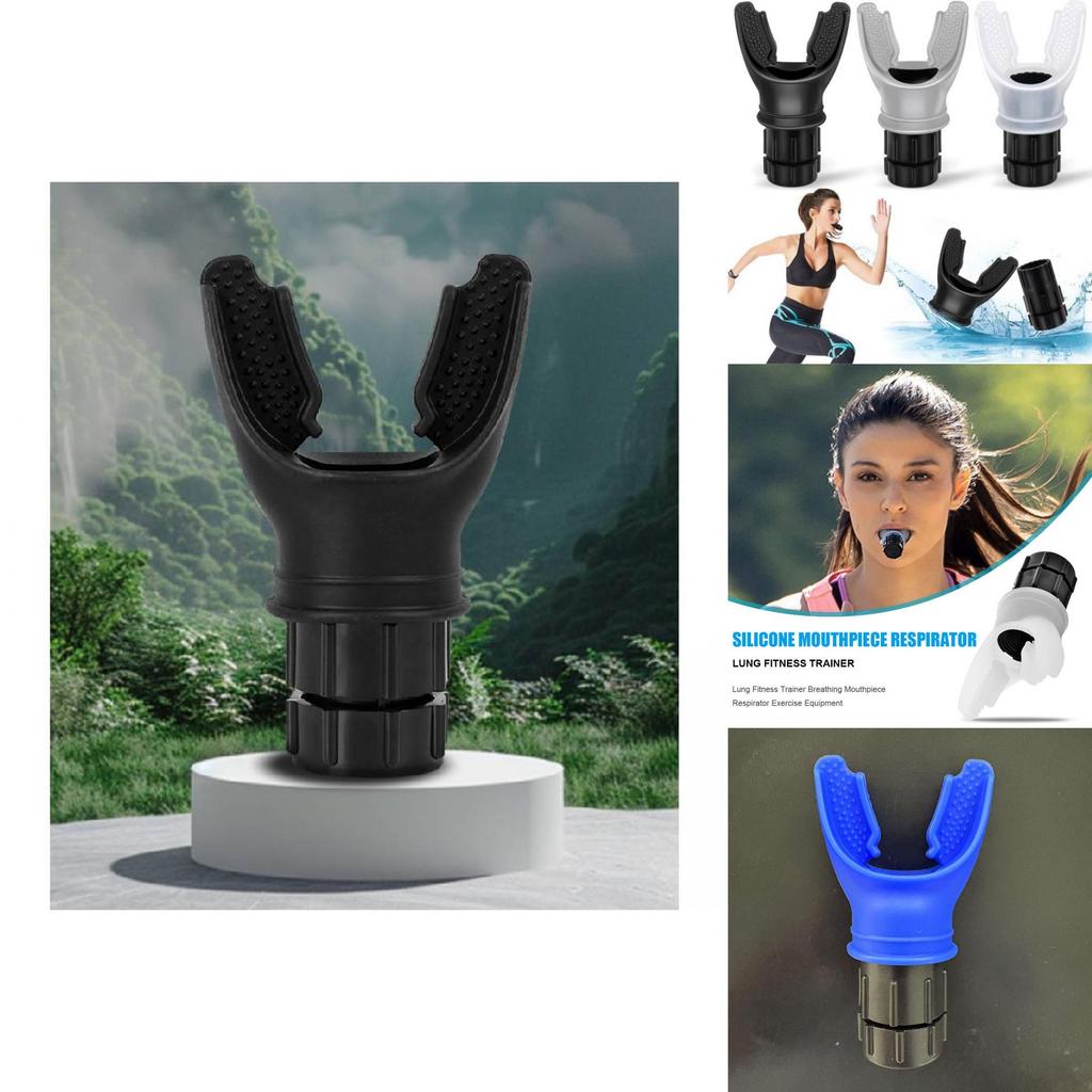 Portable Fitness Trainer Lung Capacity Breathing Exerciser For Running And Sports