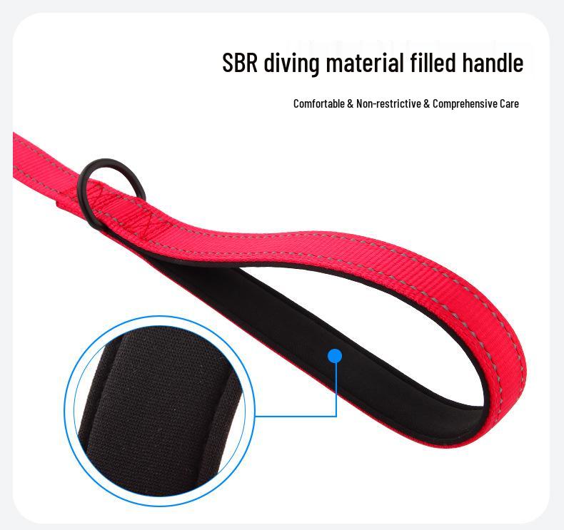 Nylon Short Traction Dog Leash for Medium & Large Dogs