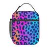 Colorful Wild Leopard Skin Animal Pattern Insulated Lunch Bag for Women Kids Leakproof Food Boxes Thermal Lunch Box Tote