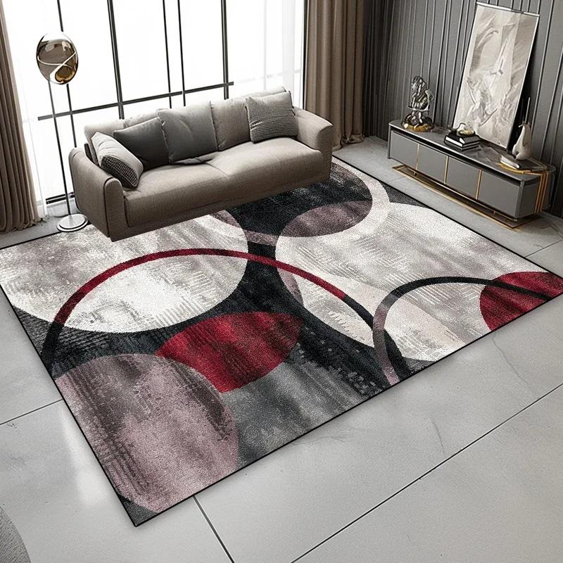 Nordic Abstract Art Luxury Carpets Living Room Geometric Home Decoration Washable Soft Rugs Area Bedroom Lounge Sofa Mat