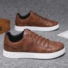 Classic Men Leather Shoes Trendy All-match Platform Casual Shoes Loafers British Leather Sneakers Flats Shoes Male Zapatillas