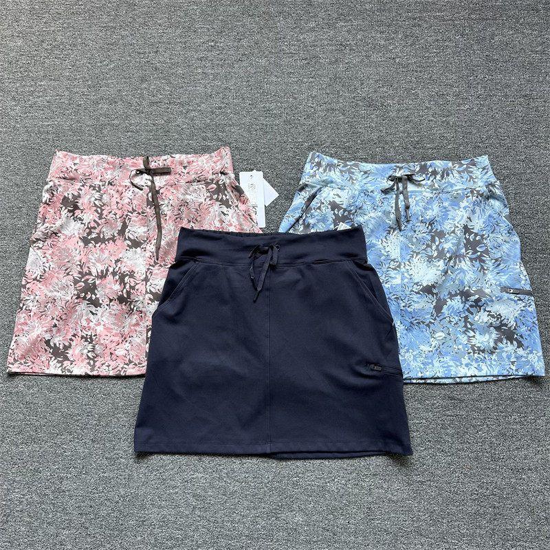 

Exported to Europe and America, High-Elastic Anti-Exposure Sports Skirt Pants for Women, Suitable for Outdoor Running, Fitness, Yoga, and Tennis Drawstring-Free Blue Floral Culottes M