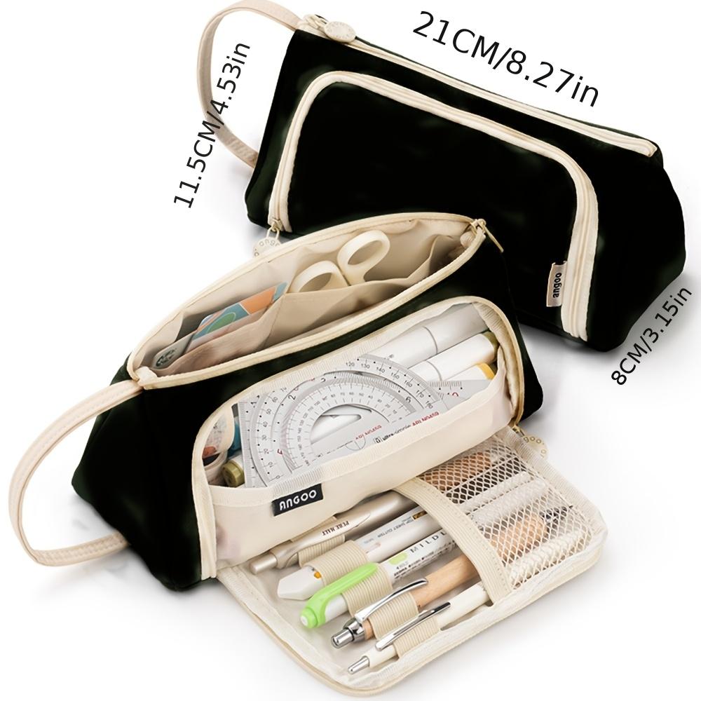 Large‑Capacity Multifunctional Pencil Case, Portable Stationery Storage Pouch for School & Office Supplies