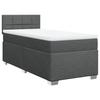 VidaXL Slatted Bed Base with Mattress Dark Grey 90x200 Cm Fabric 3288072