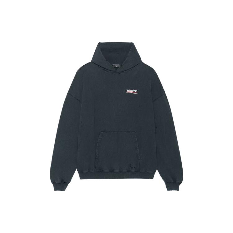 Balenciaga Sweatshirt Loose Fit Unisex Black 620973TKVI99034