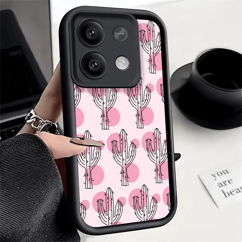 Phone Case for Xiaomi Redmi Note 15 14 13 Pro Plus Cactus Pattern Shell 12S 11 11S 11T 5G 14S Soft Silicone Funda