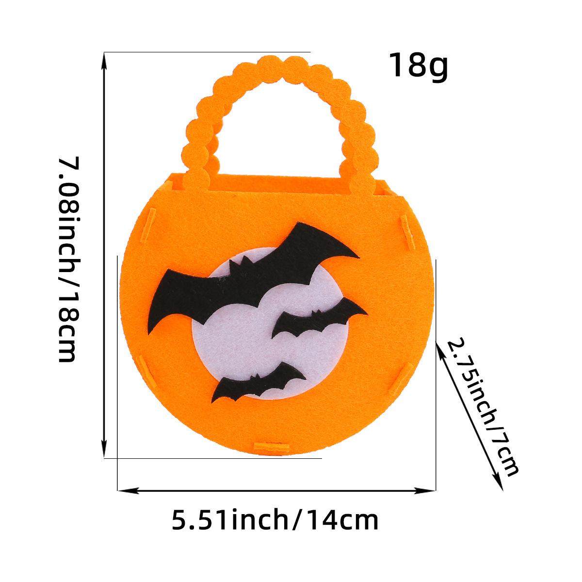 

Детские подарочные пакеты ручной работы, пакеты в виде тыквы на Хэллоуин, пакеты для конфет, нетканые сумки-тоут, подарочные пакеты One Size