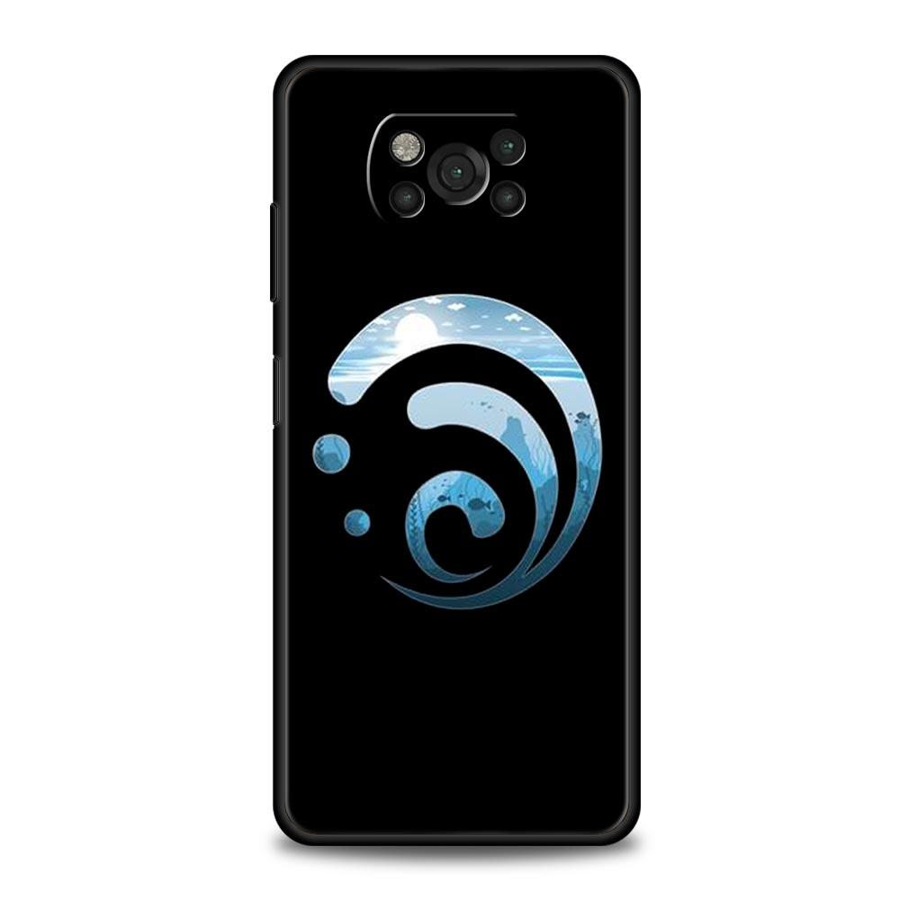 

Cute Genshin impact Logo For Xiaomi Mi Poco X3 NFC M3 F3 M4 X4 Pro Case 5G Note 10 Lite 11 11T 10T 11X 12 Pro 9T 11i Phone Cover Poco X4 Pro 5G
