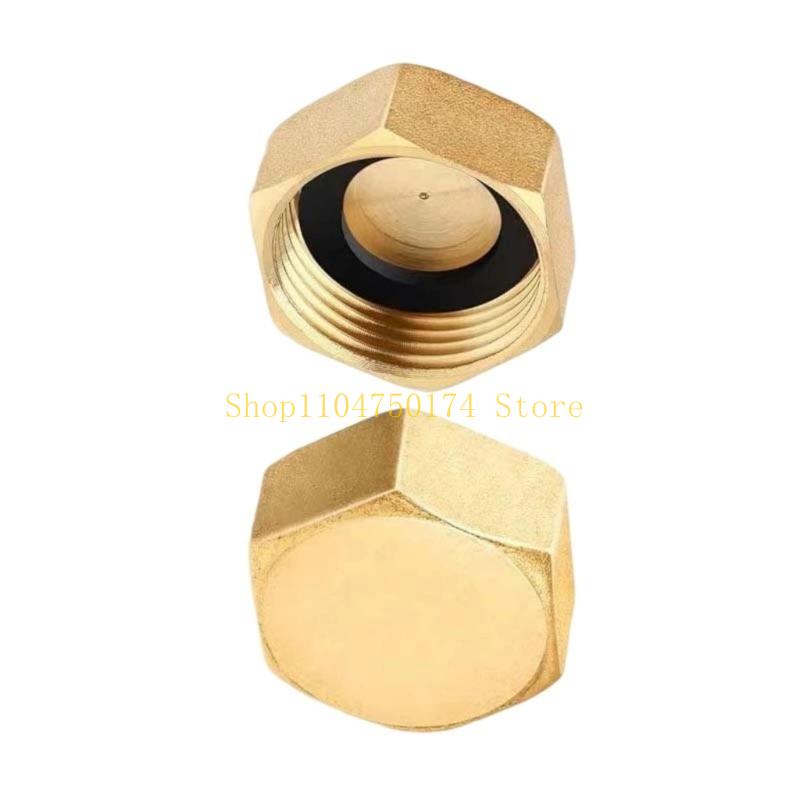 Heavy Duty Brass Threaded Plug 1/2Inch Internal Pipe Cap For Faucet Extensions Plumbing Connection And Leak Prevention top sale