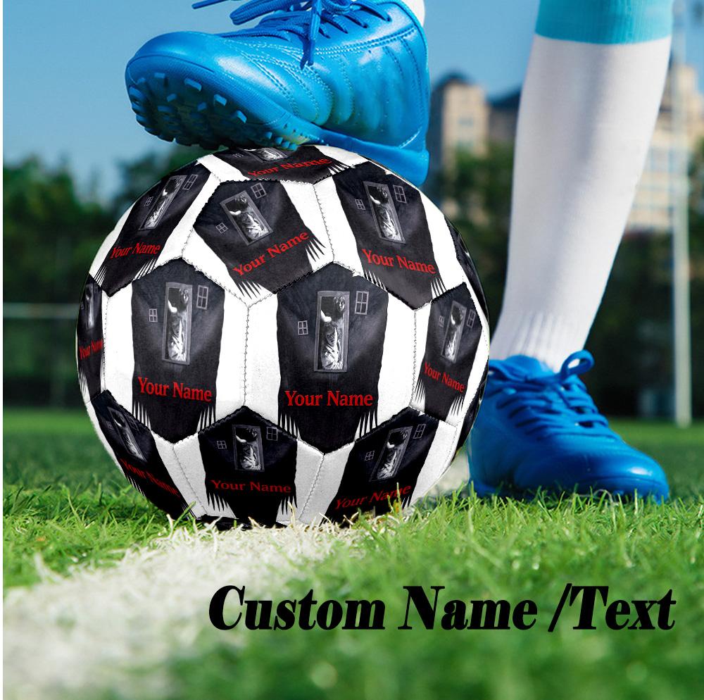 Custom Text Size 5 Soccer Ball, Standard Match Football For OutdoorThe Babadook