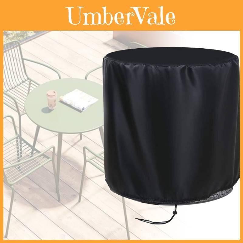 Premium 210d Oxford Fabric Outdoor Round Table Cover Waterproof Dustproof Protection