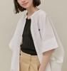 ROPE PICNIC BEVERLY HILLS POLO CLUB Band Collar White Women's Shirt, (10)