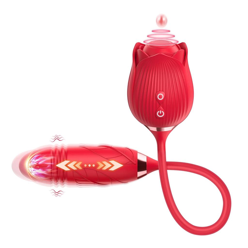 Pelepas Rose Vibrator Toys for Women with Vibrating Egg Toy G Spot Stimulator with 10 Vibrations