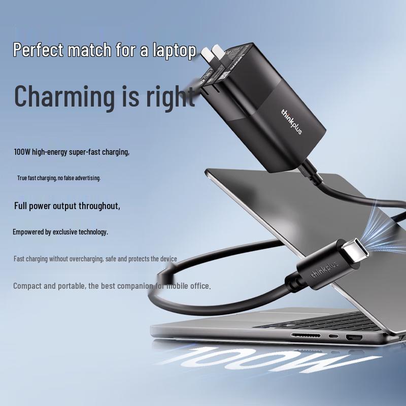 Lenovo ThinkPlus 100W GaN Charger (Ice Sugar Series)