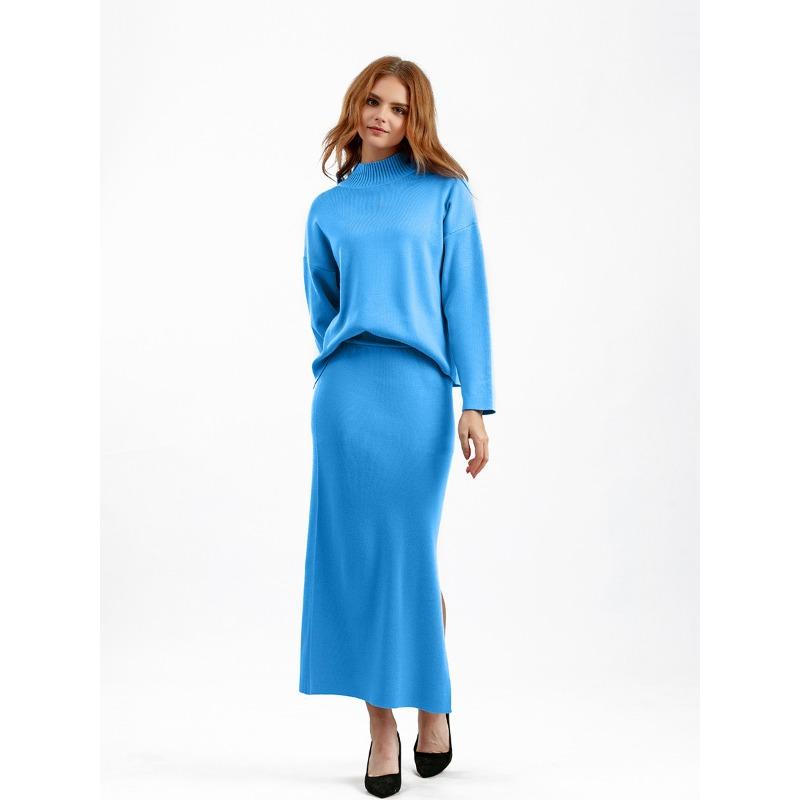 Candy Color Autumn New Casual Loose Fashion Dress Two-piece Set