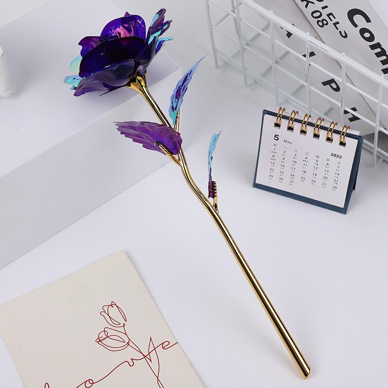 Qixi Valentine's Day Multicolor Crystal Rose Ornament