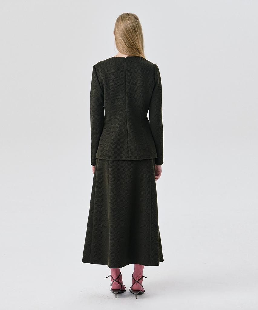 WNDERKAMMER Round Poket Skirt_Brown