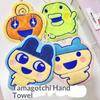 Creative Tamagotchi Hand Towel Kitchen Bathroom Cute Coral Velvet Hanging Loop Quick Drying Soft Absorbent Towel Home Tool
