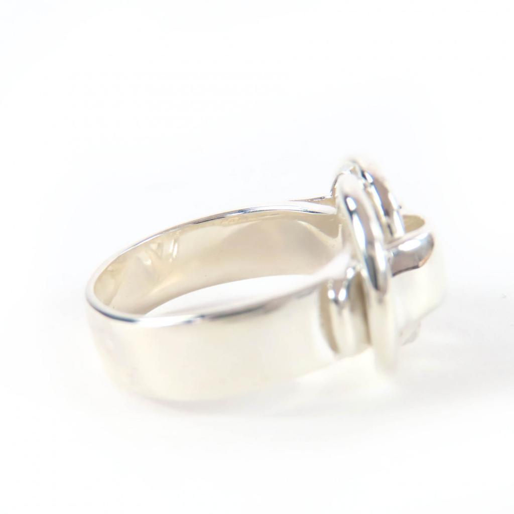 Great HERMES Ring Douzanoling Silver 925 Women Used