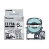 Genuine King Jim Tepra PRO Tape 6mm White Label with Black 8m SS6KE Cartridge, Text, Length,