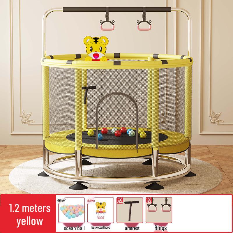 

Дитячий міні-батут для приміщень/вулиці для сімейних розваг та розвитку 1.2m with Handrail + Hammock + Gift Pack