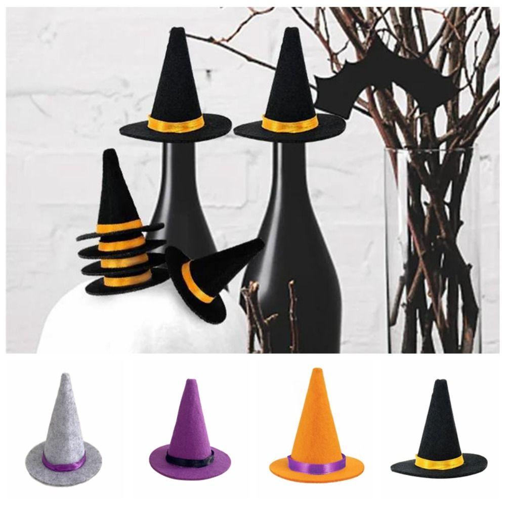4PCS Party Supplies Miniature Witch Hat Halloween Prop Small Hats  Halloween Decoration