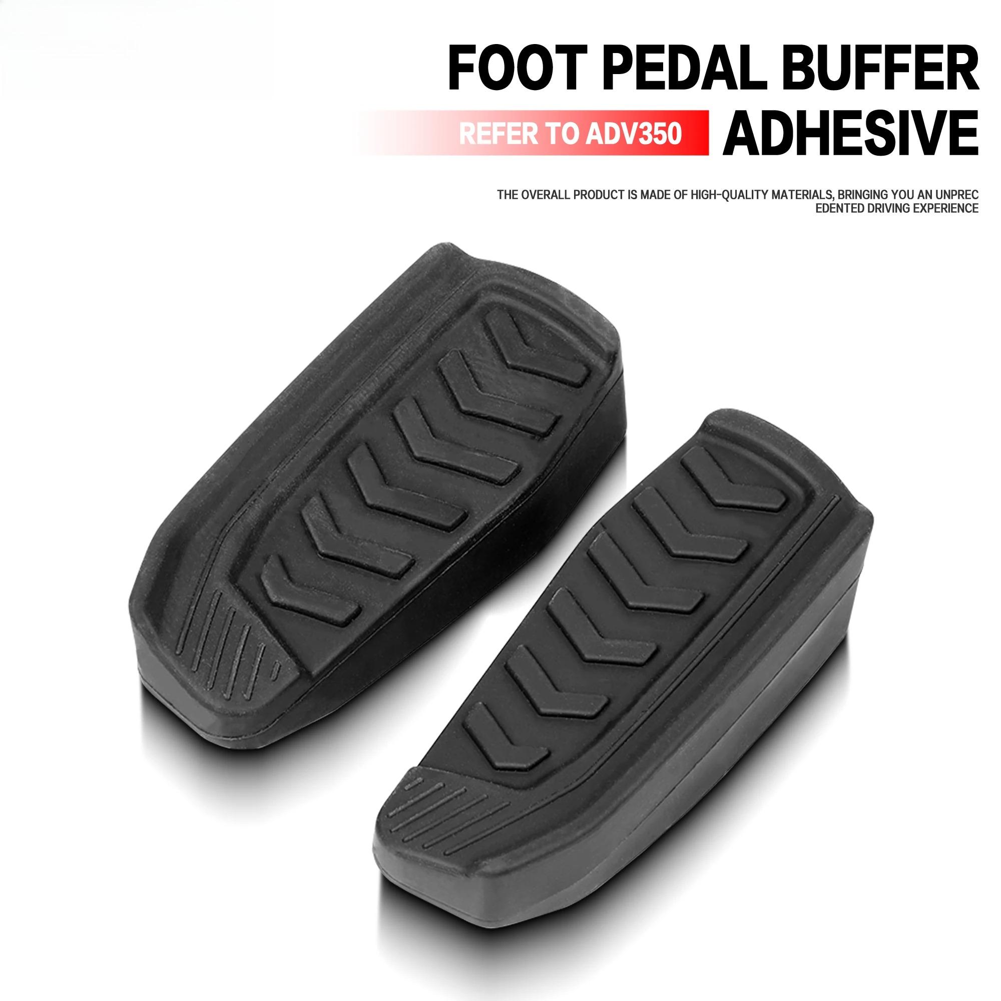 Motorcycle Footrest Footboard Rear foot protection rubber sleeve anti-collision rubber For Honda Forza350 NSS350 ADV350 Adv350 black 1set