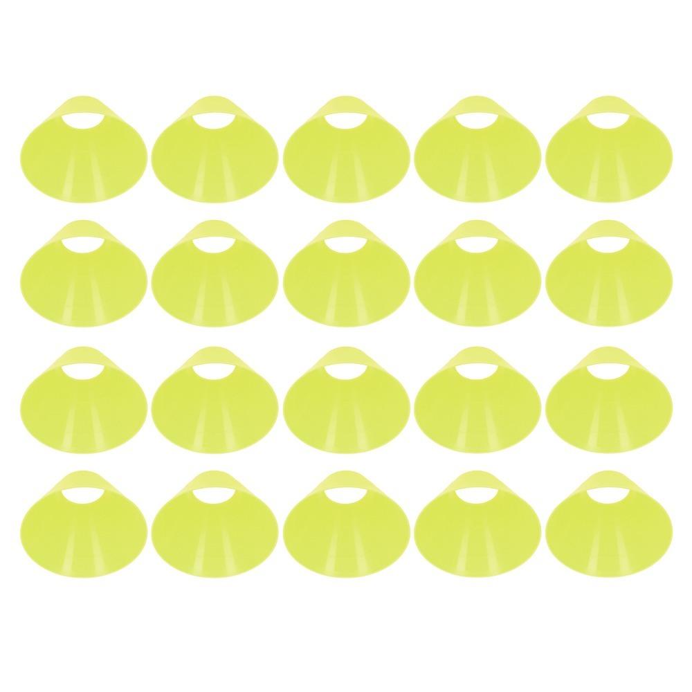 20PCS Round Cone Shape Training Cones PE Agility Discs Lightweight Field Markers Sports Drills