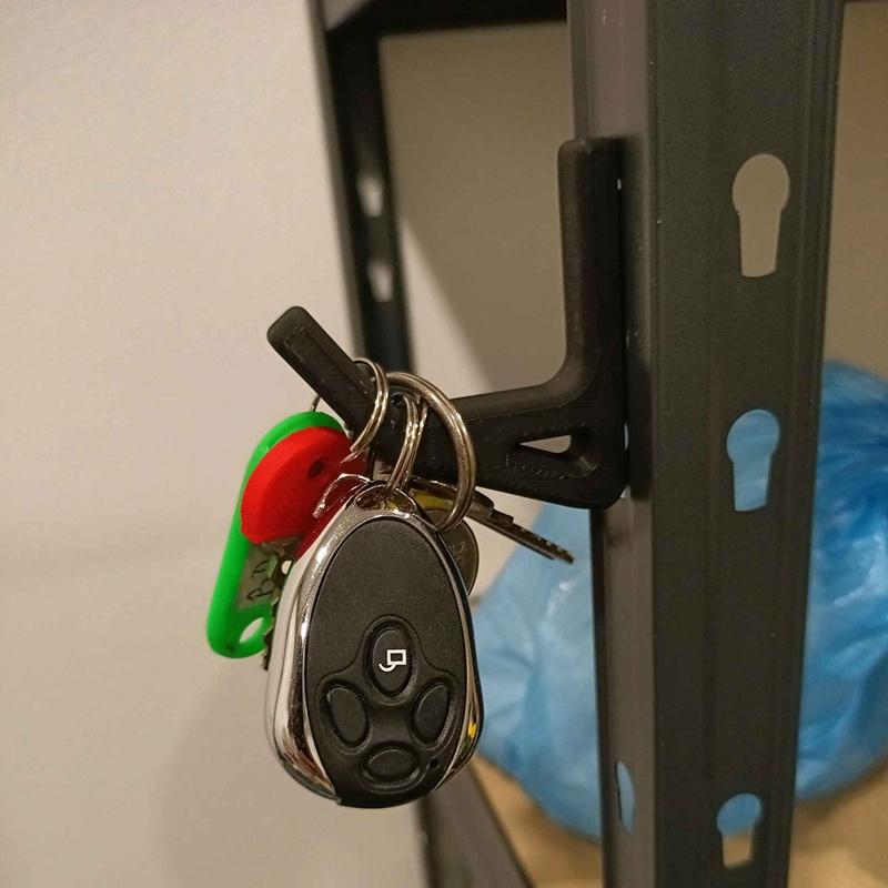 5 Stück Robuste Universale Regalhaken für Racks mit 10,3 mm Öffnung, Lagerung mit Abstand, Wandmontierte Regale, Garagenhaken