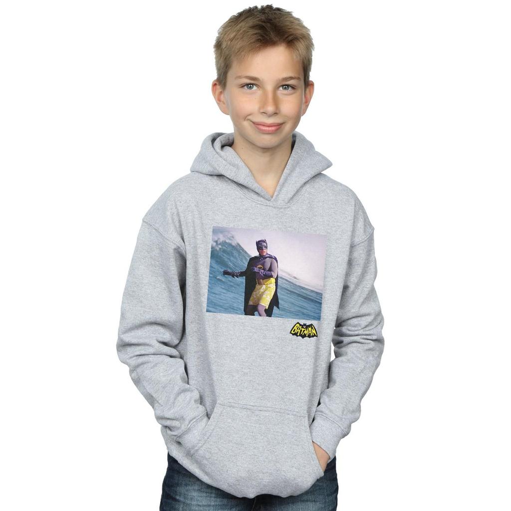 DC Comics Boys Batman TV Series Surfing Logo Hoodie