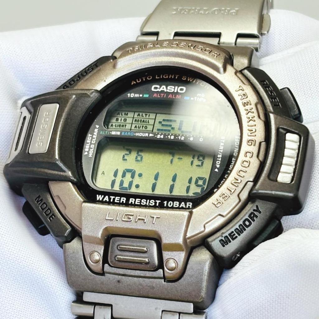 Used Rare/Rare Casio Protrek PRT-610 Titanium 9043