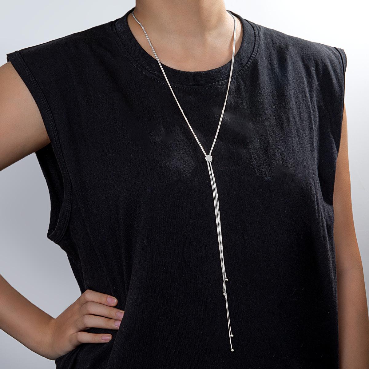 

Japanese & Korean Pearls: Adjustable Y-Shape Necklace for Ladies & Girls - Perfect for Commuting, Holidays & Parties
