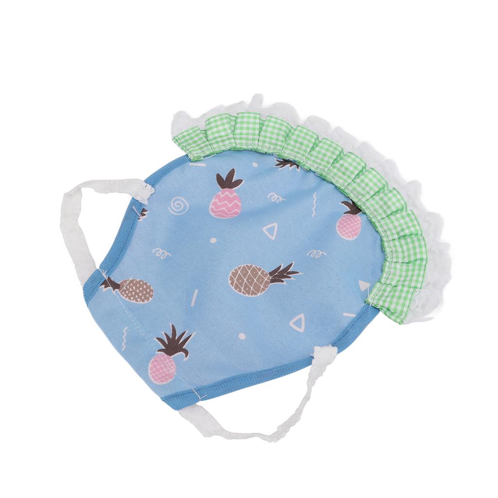 Hen Saddle Cute Protective Colorful Pet Chicken Apron with Elastic Straps for PoultryBlue Pineapple