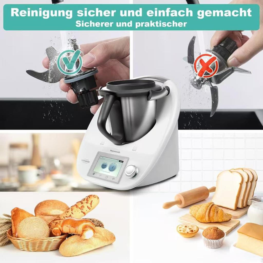 Xiao Mei Thermomix TM5/TM6 Universelles Messer & Teighaken Upgrade