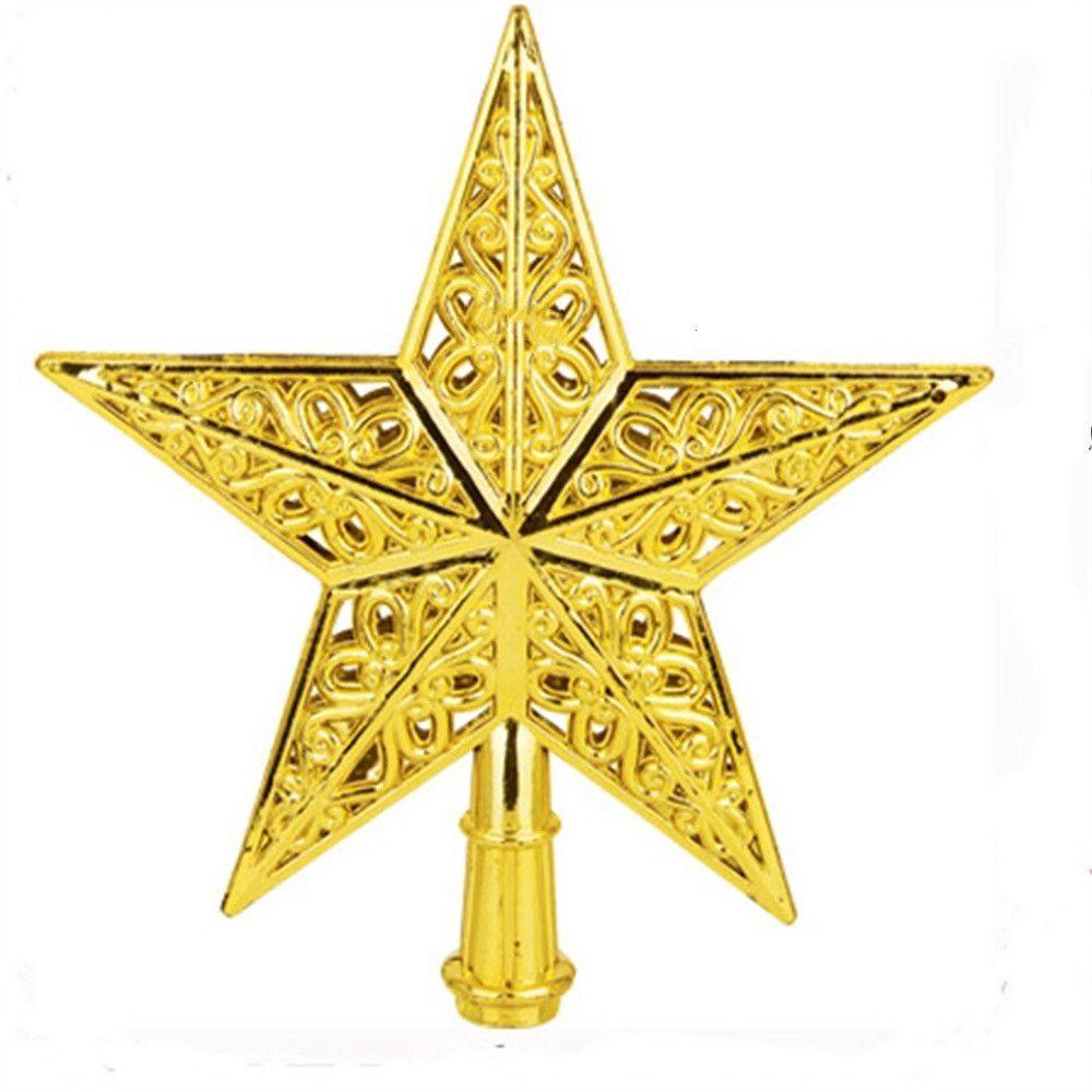 Christmas Decoration Xmas Tree Top Five-pointed Star Christmas Tree Topper Christmas Tree Top Star