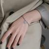 Korean S925 Retro Bracelet with Lightning Daisy Pendant - Trendy Women's Jewelry