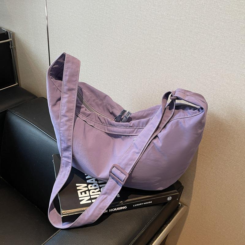 Crossbody Bag Lightweight Nylon Dumpling Bag Women's Versatile Large-capacity Class Bag Casual Simple Fashion Shoulder Bag